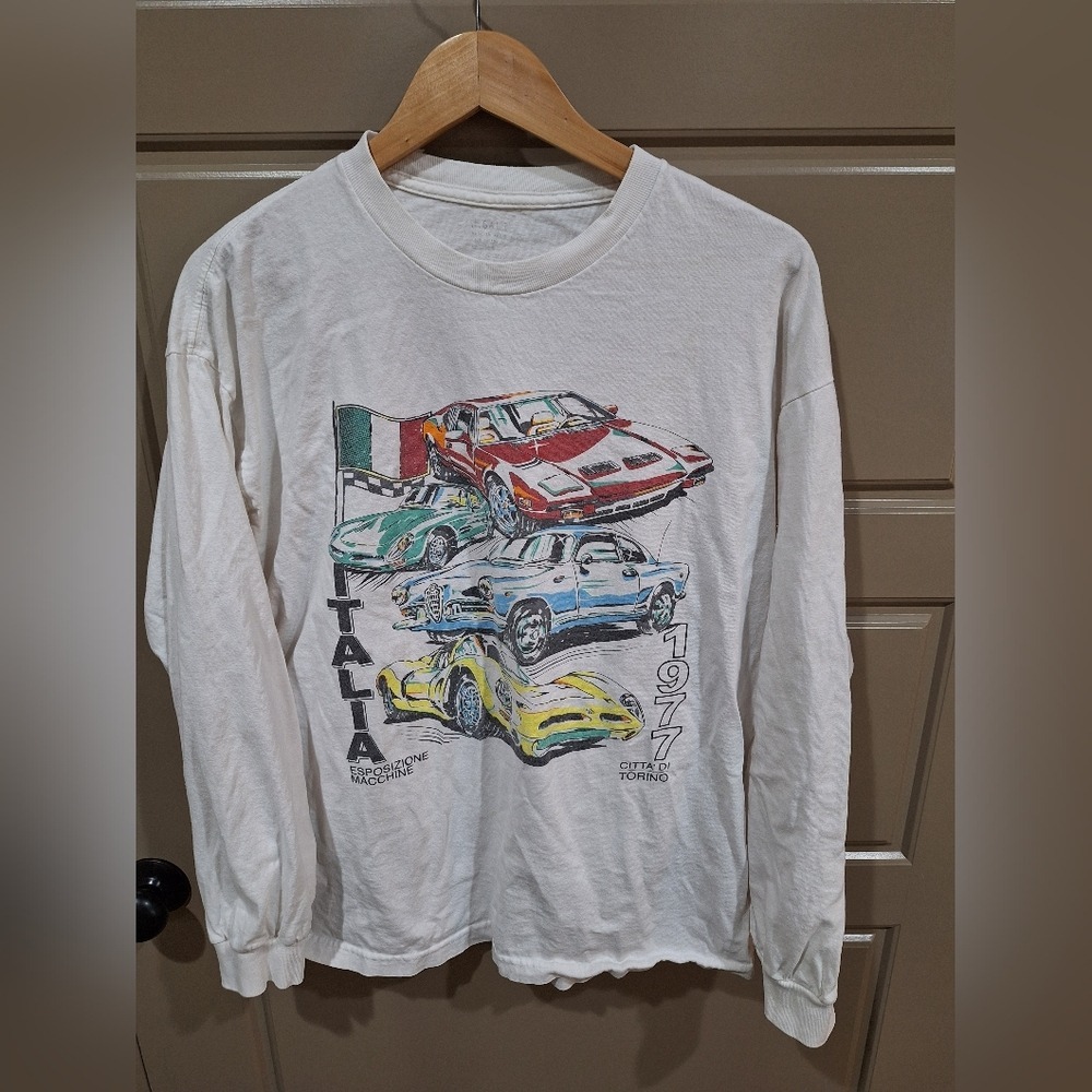 J. Galt Italia‎ Car Graphic Long Sleeve Shirt
